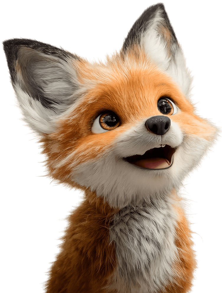 A friendly fox illustration — the foxling.ai mascot.